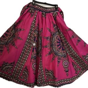 African wrap skirt with matching head wrap